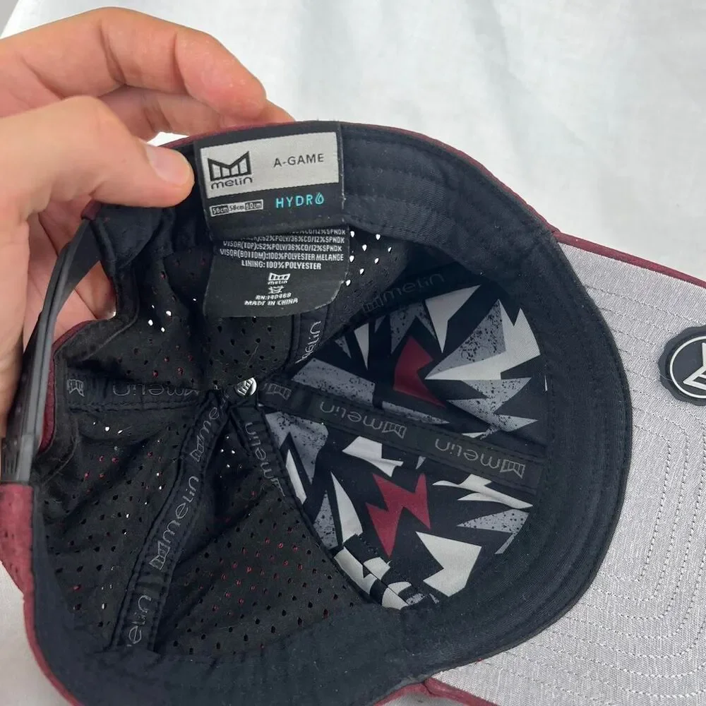 Melin Hydro A-Game - Heather Maroon Burgundy Hat Cap